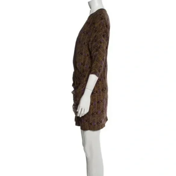 Thakoon Silk Peacock Print Dress size 6